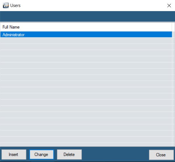 Users list