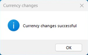 Currency Changes