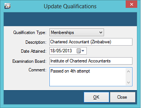 HR - Qualifications