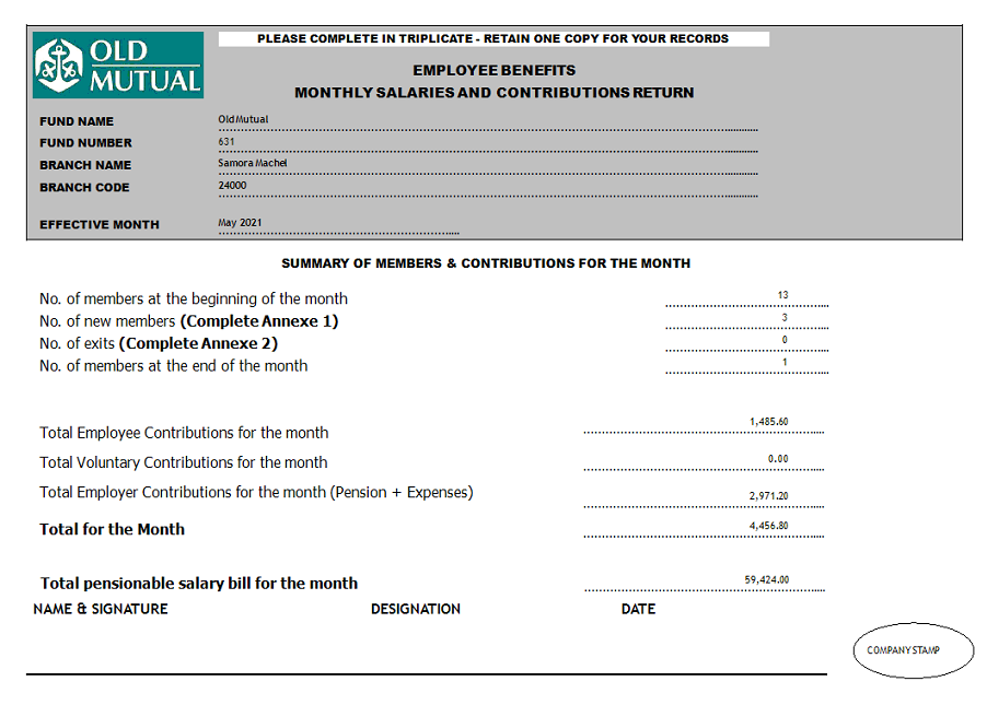 Reports - Old Mutual Remittance