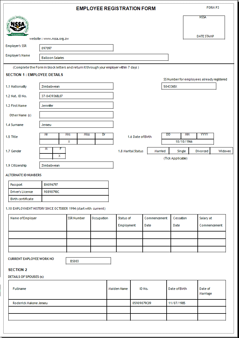 Reports - NSSA - Registration