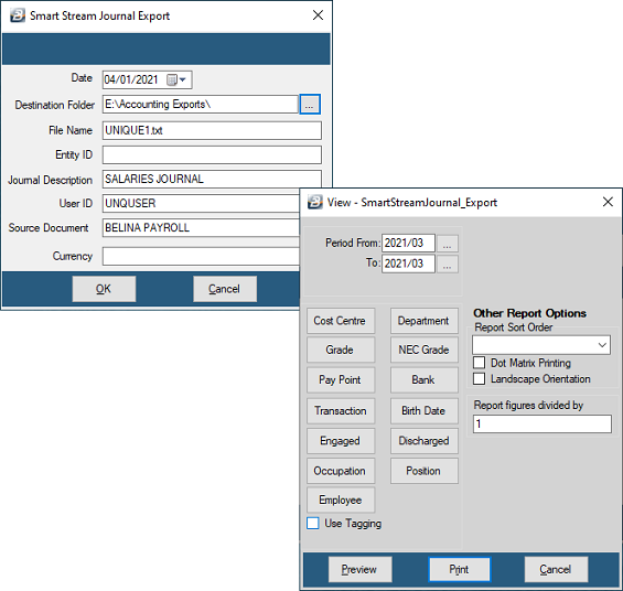 Export - Accounting - Smart Stream