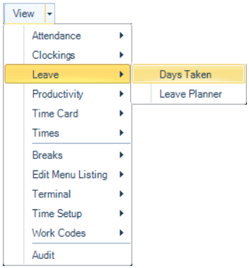 LeaveDaysTakenMenu