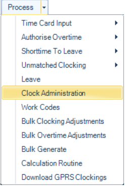ProcessClockAdministration