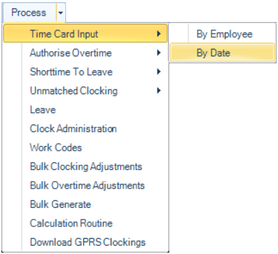 ProcessTimeCardByDate