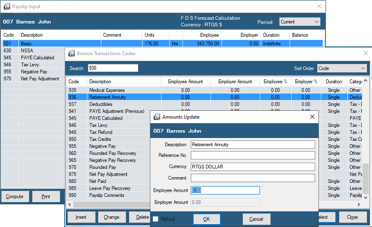 RetirementAnnuityProcessing