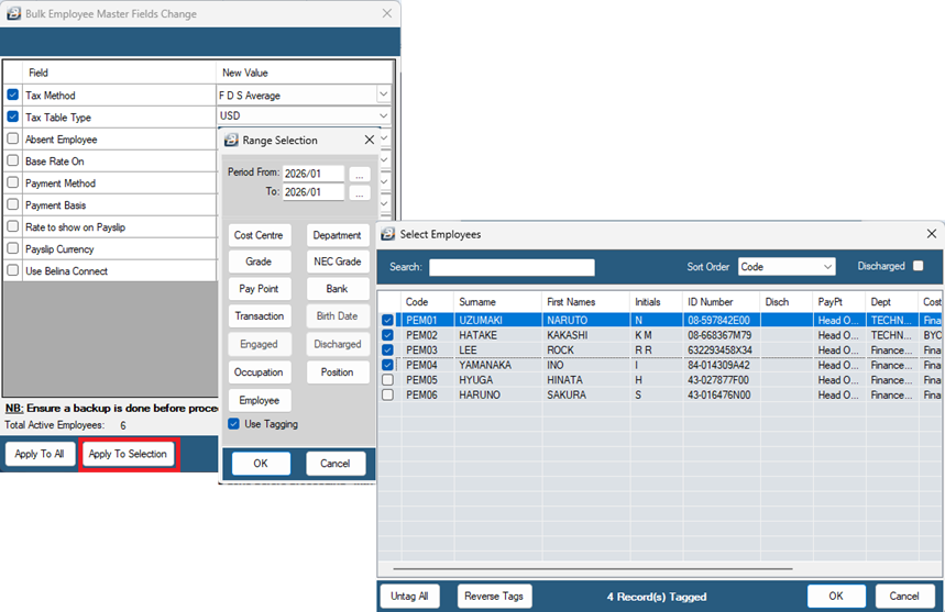 Tax Method Convert FDS