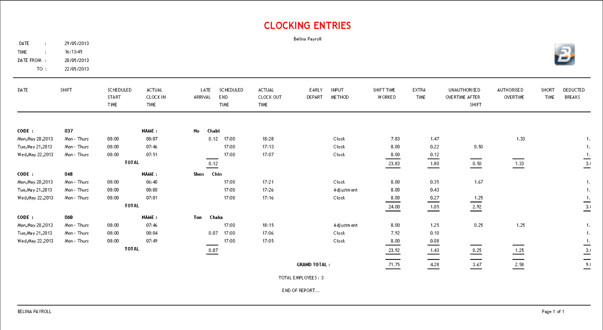TC-ClockingEntries