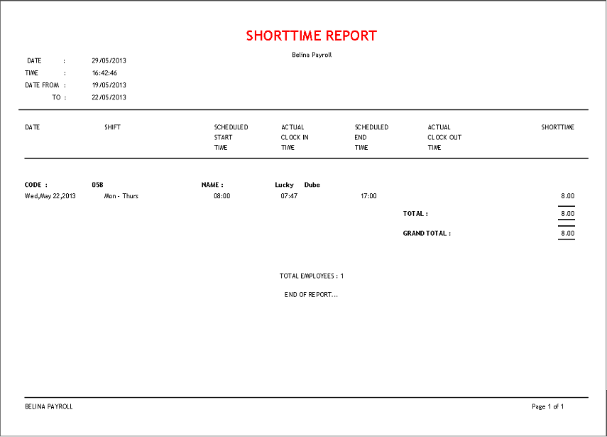 TC-Shorttime