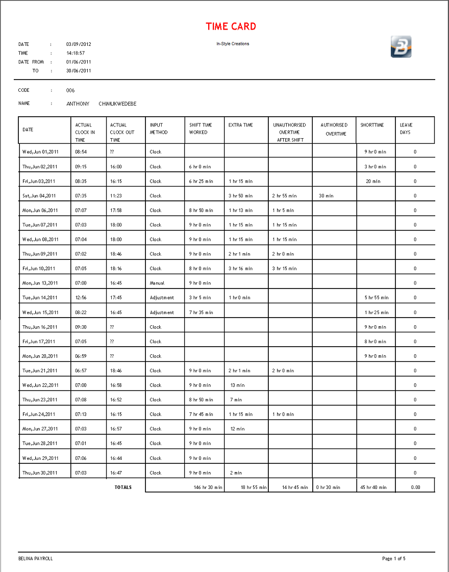 TC-TimeCard