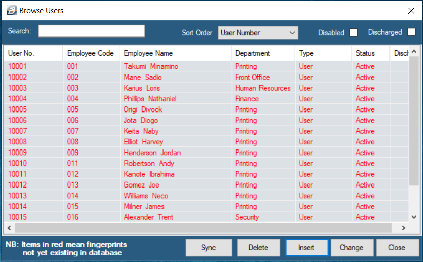 TerminalsBrowseUsers