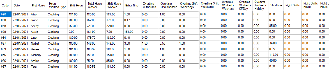 TimeClockingRecordsExport