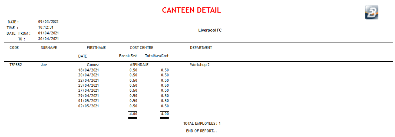 ViewCanteenCostDetail