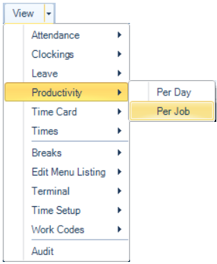 ViewProductivityPerJob