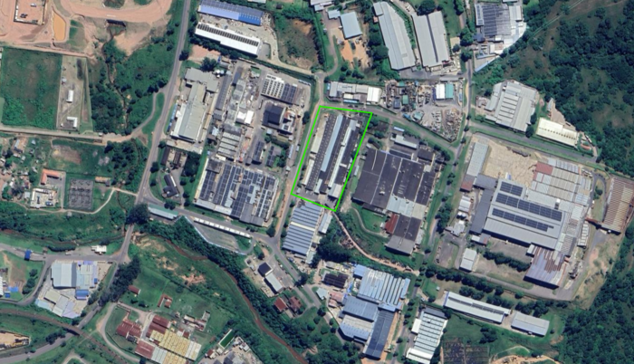 Map outlining coveway park hammarsdale industrial
