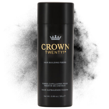 Crown Twenty1 Hair Fibers Hair Loss Concealer - 28g (75 Day Supply) - Black