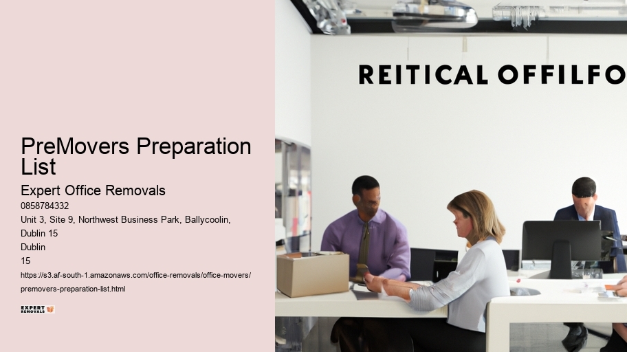 PreMovers Preparation List